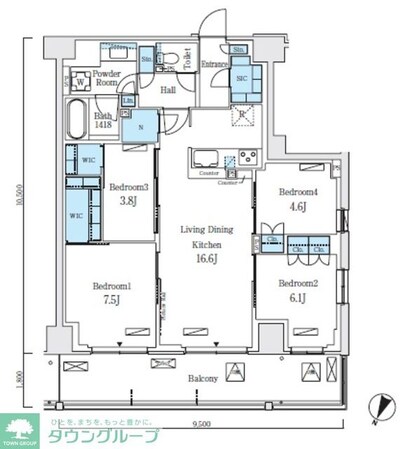ロイヤルパークス赤羽ノースの物件間取画像